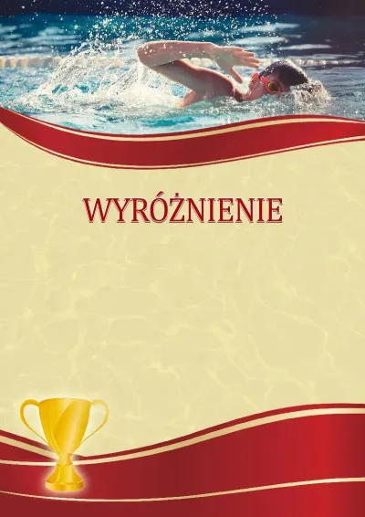 Szablon sportowego wyróżnienia «Pływanie sportowe»