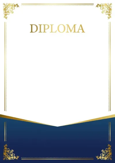 Modello solenne di diploma «Fascino del motivo»