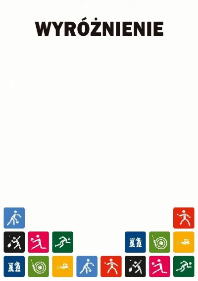 Szablon sportowego wyróżnienia «Dzień Sportu»