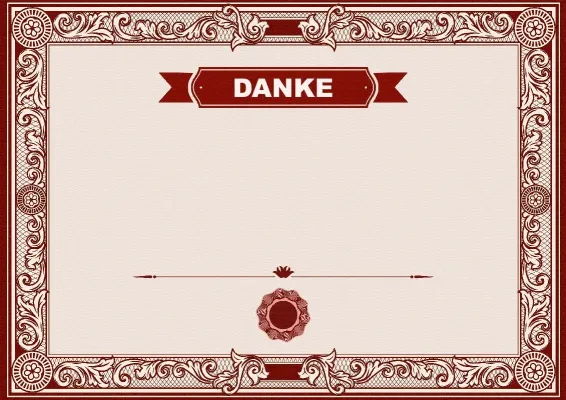 Dankschreiben-Vorlage „Silhouette der Kunst“