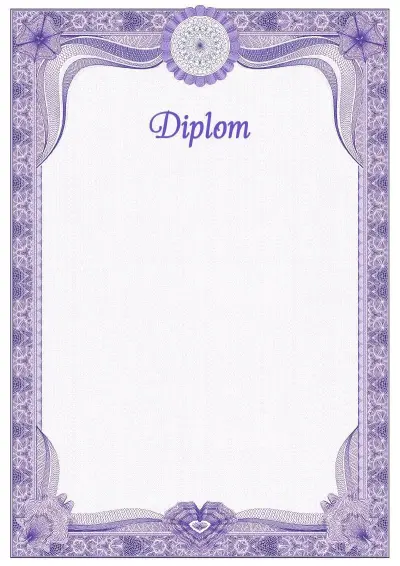 Feierliche Diplom Vorlage Nr. 2