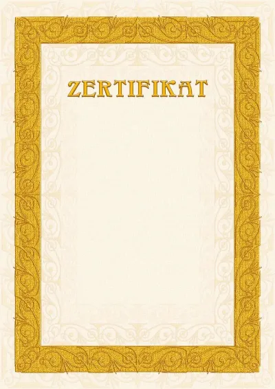 Zertifikat-Vorlage «Sandmuster»