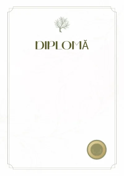 Șablon de diplomă „Respirația planetei”