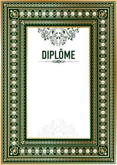 Modèle de diplôme solennel «Renaissance»
