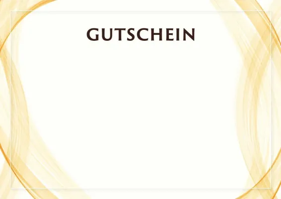 Vorlage für einen feierlichen Gutschein «Sonniger Vorhang»