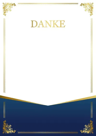 Festliche Dankschreiben-Vorlage „Muster-Charme“