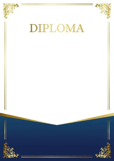 Formal Diploma Template «Pattern Charm»