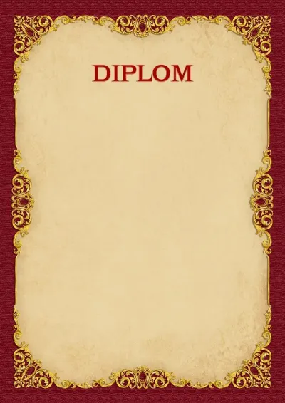 Diplomvorlage «Vintage Gold»