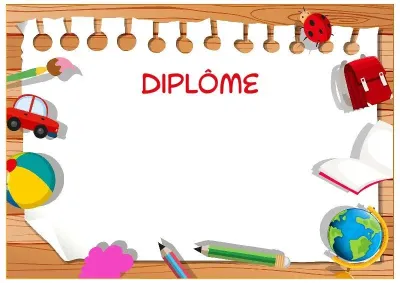Modèle de diplôme pour enfants «Ma maternelle préférée !»