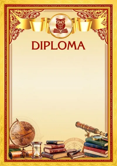 Modello di diploma scolastico «Vette di Maestria»