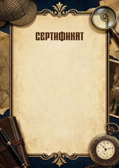 «Тергеу құпиялары» сертификат үлгісі