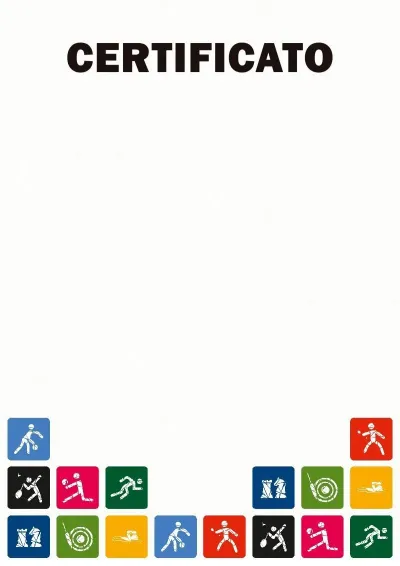 Modello di certificato sportivo «Giornata dello sport»