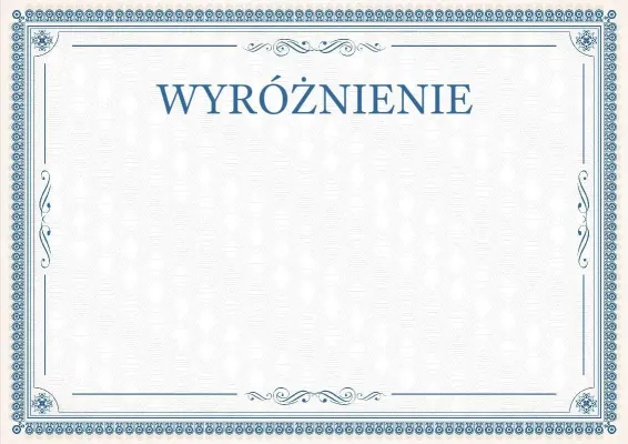 Szablon uroczystego wyróżnienia «Eleganckie koronki»