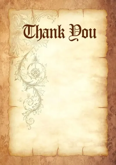 Artistic Letter of Appreciation Template 'Parchment Strength'