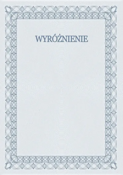 Szablon uroczystego wyróżnienia nr 5