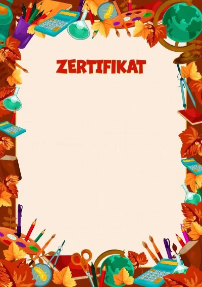 Zertifikat-Vorlage „Goldene Erfolge“
