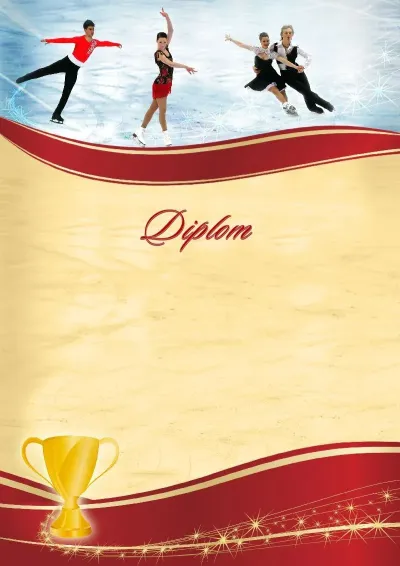 Vorlage für ein Sportdiplom «Eiskunstlauf»
