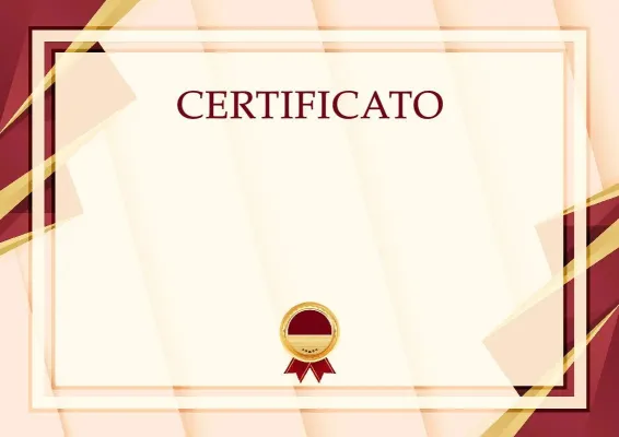Modello di certificato solenne «Formula del successo»