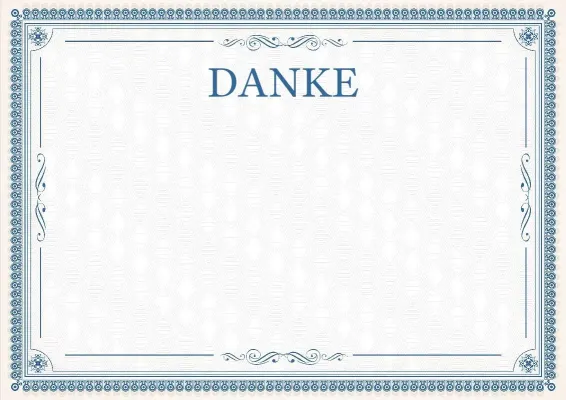 Vorlage für ein feierliches Dankschreiben „Elegante Spitze“