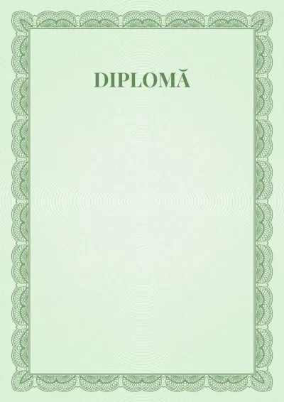 Șablon de diplomă solemnă nr. 6