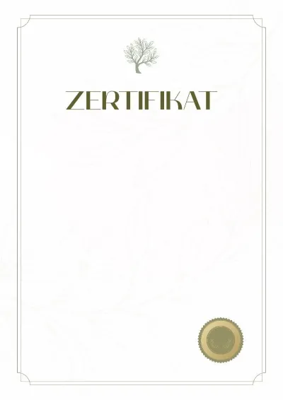 Zertifikat-Vorlage „Atem des Planeten“