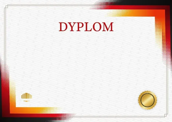 Szablon uroczystego dyplomu „Nokturn”