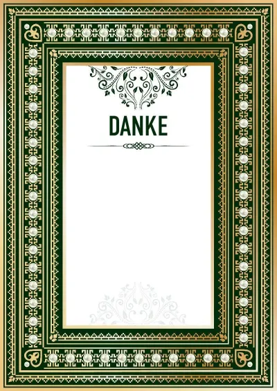 Vorlage für ein feierliches Dankschreiben «Renaissance»