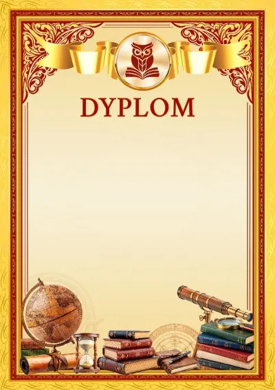 Szablon szkolnego dyplomu „Szczyty mistrzostwa”