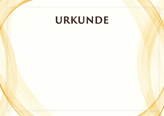Vorlage für eine feierliche Urkunde «Sonniger Vorhang»