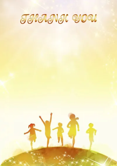 Children's letter of appreciation template 'Children of the World'