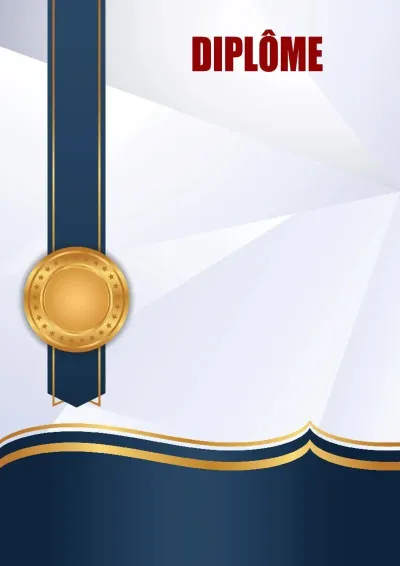 Modèle de diplôme solennel «Meilleure qualité»