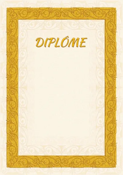 Modèle de diplôme «Motifs de sable»