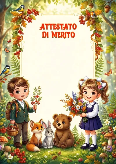 Modello di attestato «Scoperte forestali»