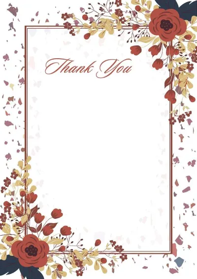 Artistic Letter of Appreciation Template 'Autumn Bouquet'