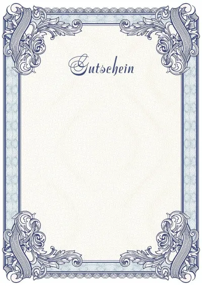 Feierliche Gutschein-Vorlage Nr. 4