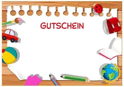 Kindervorlage Gutschein «Mein Lieblingskindergarten!»