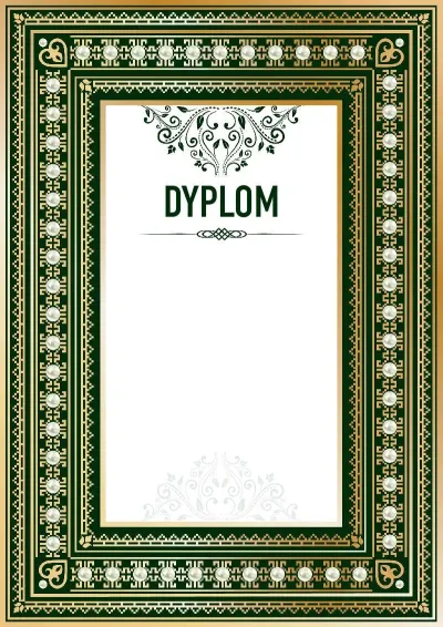 Szablon uroczystego dyplomu «Renesans»