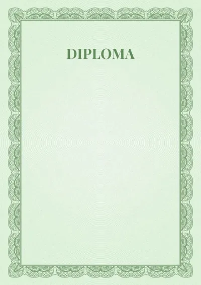 Formal Diploma Template #6