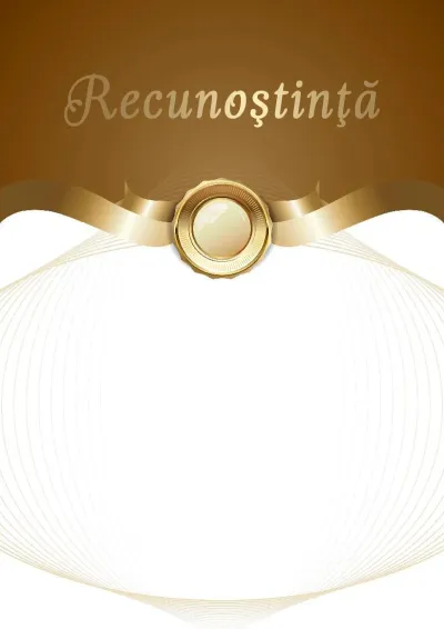 Șablon de recunoștință festiv „Academia Stilului”