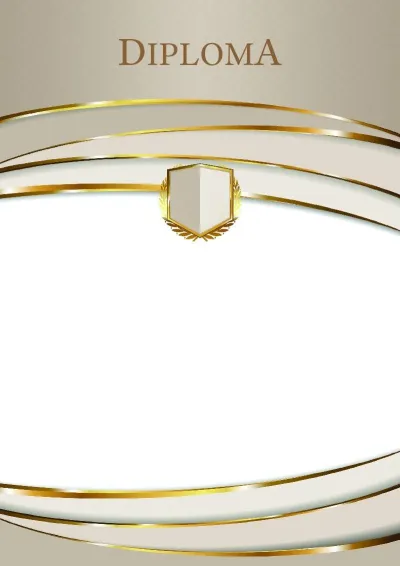 Modello di diploma solenne «In oro»
