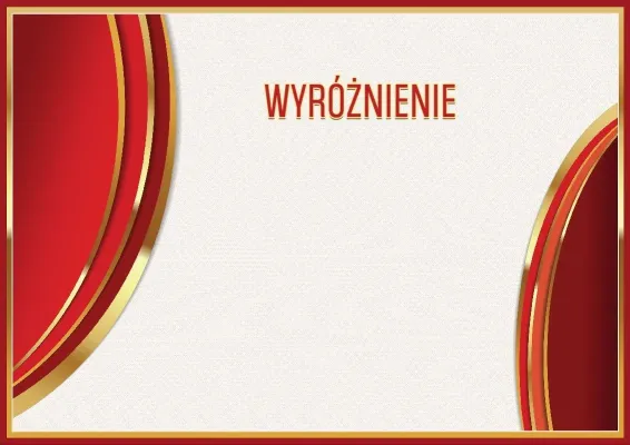 Szablon herbowego wyróżnienia «Blask Czerwieni»