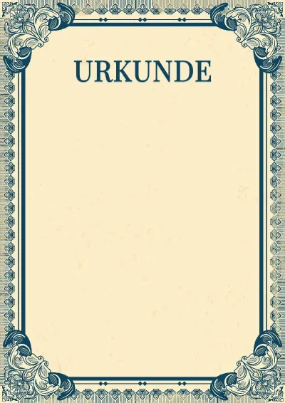 Kunstvolle Urkunden-Vorlage „Imperium“