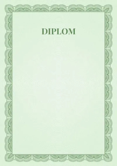 Festliche Vorlage für ein Diplom Nr. 6
