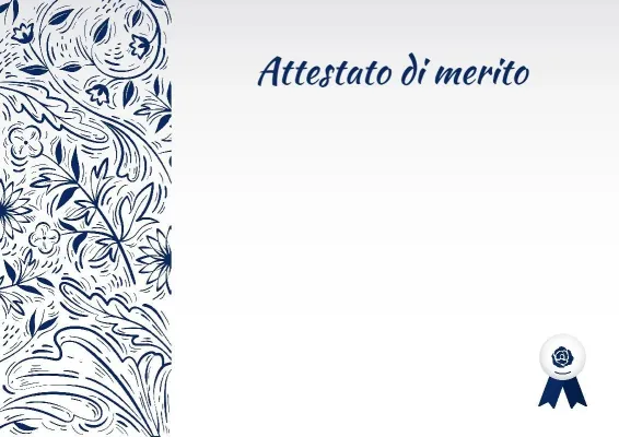Modello di attestato «Sinfonia dell'ispirazione»