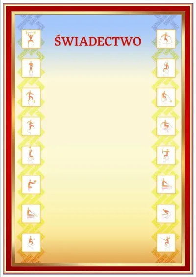 Szablon sportowego świadectwa «Czas paraolimpijski»