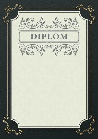 Feierliche Diplom-Vorlage «Fuge»