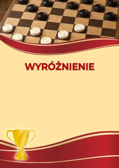 Szablon sportowego wyróżnienia «Warcaby»