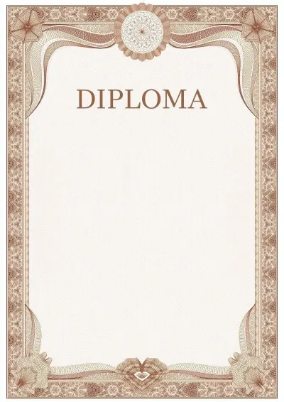 Formal Diploma Template #3