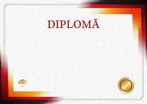 Șablon de diplomă solemnă „Nocturne”