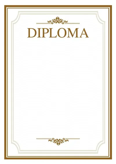 Шаблон торжественной diplomi «Простор»